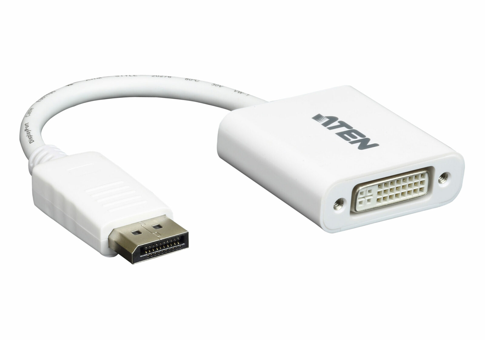 Aten VC965 DisplayPort to DVI-I Adapter White Adapter