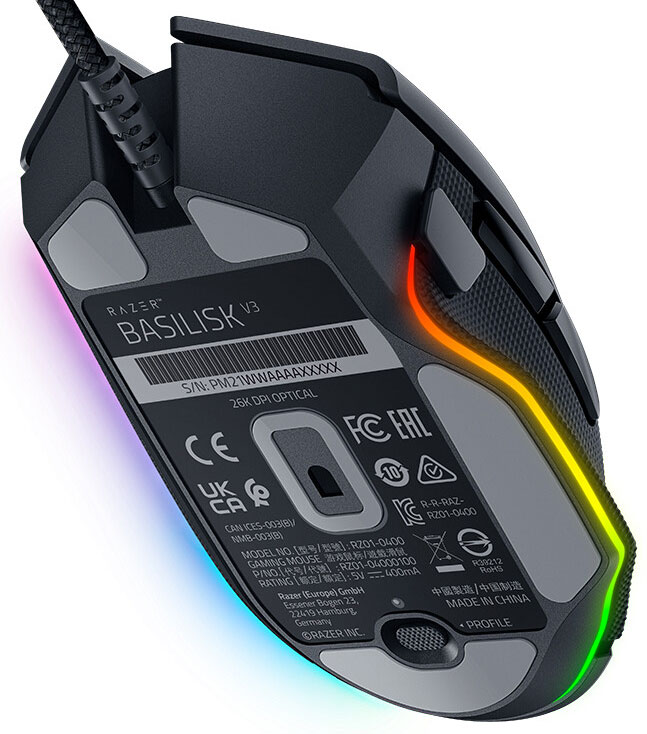 Razer BASILISK V3 Black 26000DPI Wired Optical Gaming Mouse