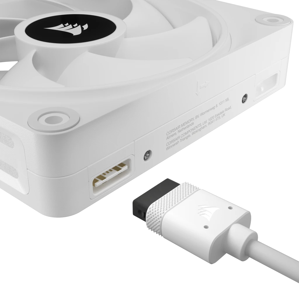 Corsair QX120 iCUE Link 120mm ARGB 120mm PWM 2400 RPM White Case Fan