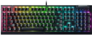 Razer BlackWidow V4 X Chroma RGB Razer Green Clicky USB Wired Black Mechanical Gaming Keyboard Razer BlackWidow V4 X Chroma RGB Razer Green Clicky USB Wired Black Mechanical Gaming Keyboard