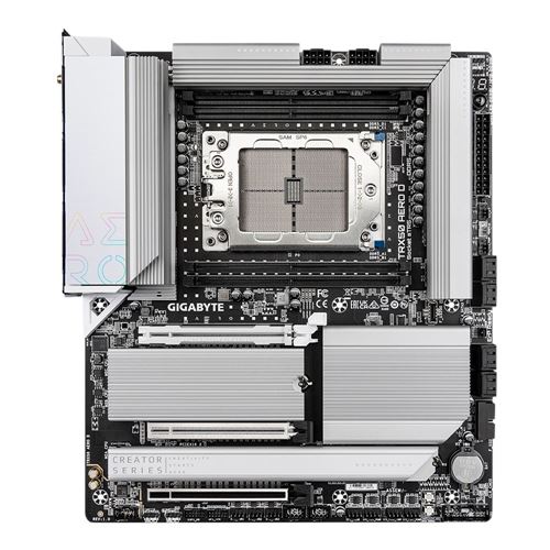 Gigabyte TRX50 AERO D AMD Ryzen Threadripper Socket sTR5 E-ATX Desktop Workstation Motherboard