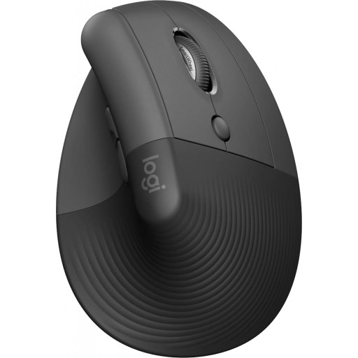 Logitech Lift Vertical 4000 DPI Optical Graphite Ergonomic Wireless Mouse
