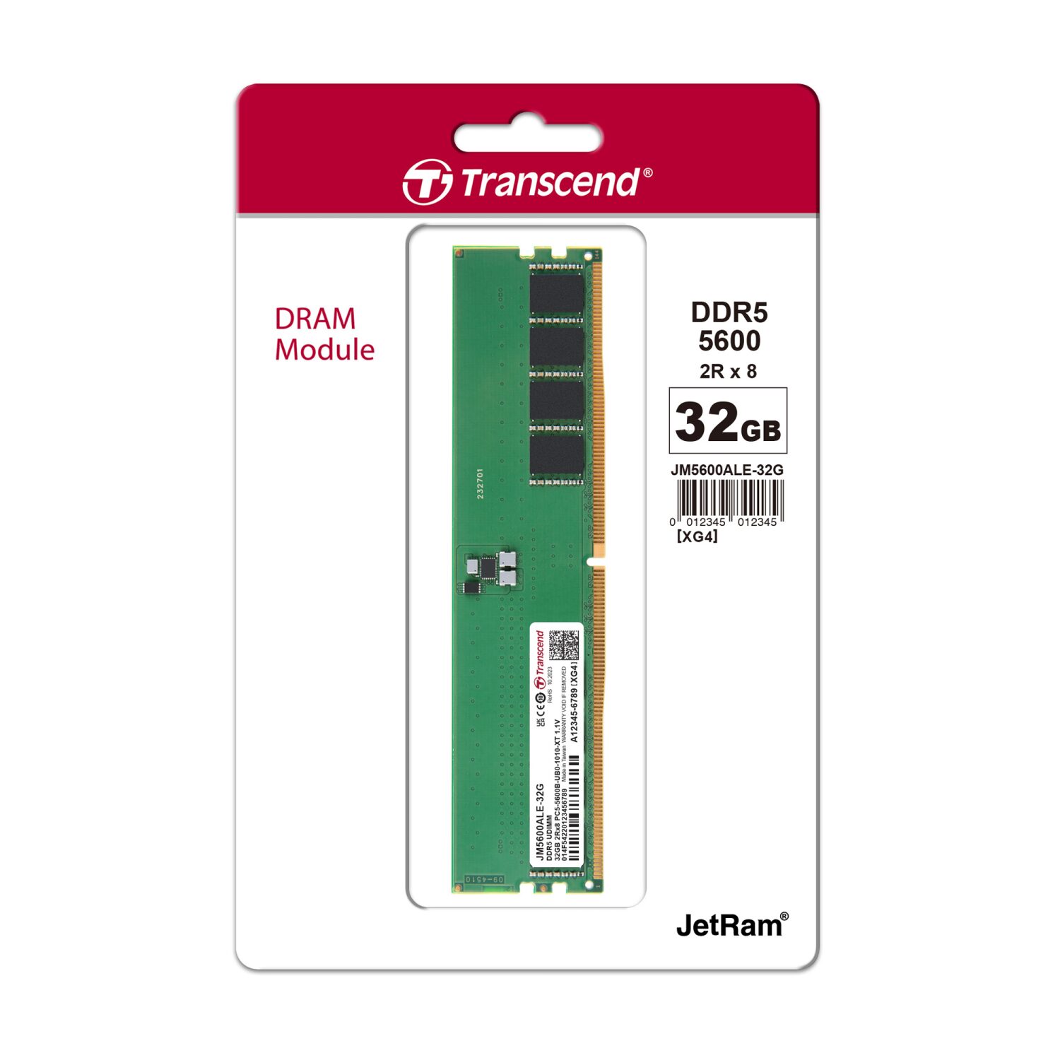 Transcend JetRam 32GB DDR5-5600 Memory Module