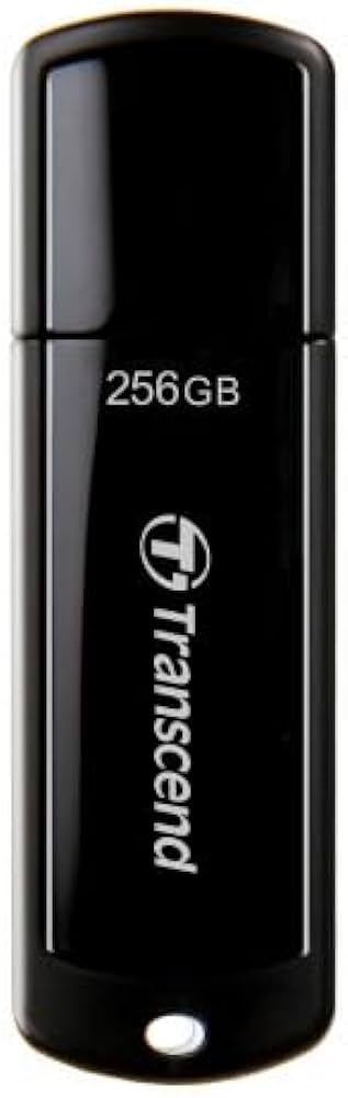Transcend JetFlash 700 256 GB Black Gen 1 Type-A USB Flash Drive