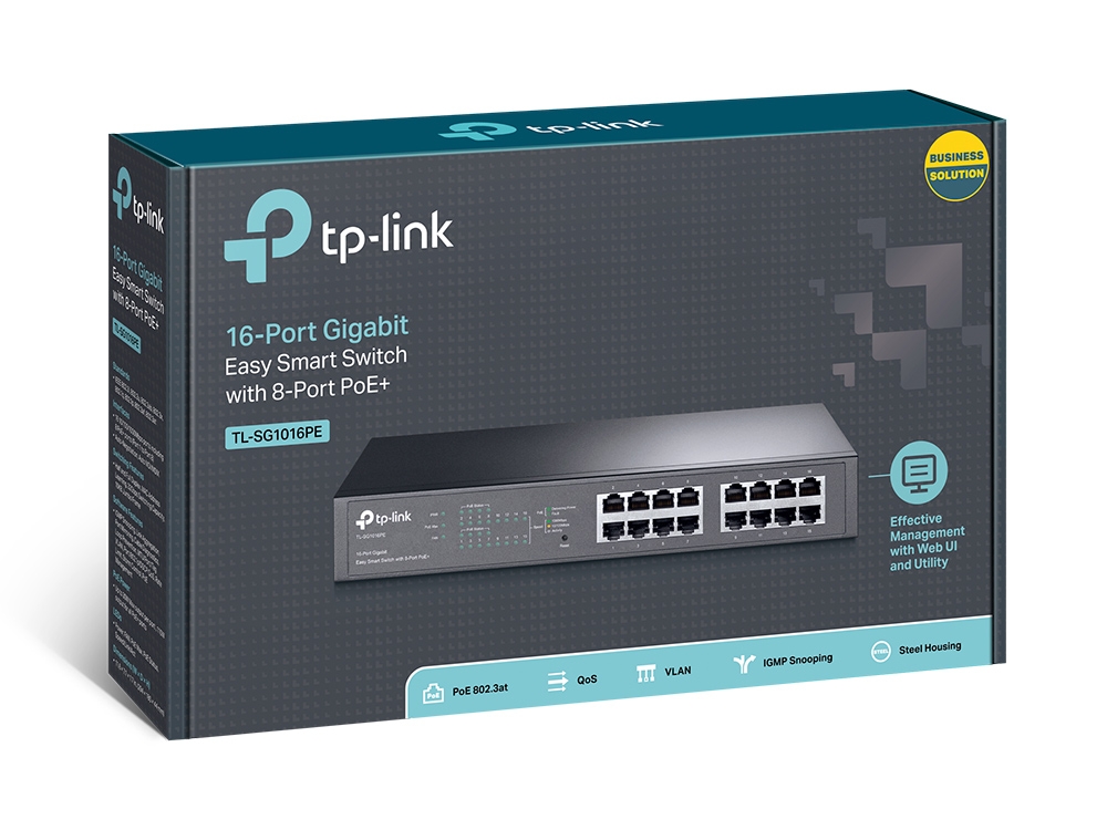 TP-Link 16-Port Gigabit Easy Smart PoE Switch