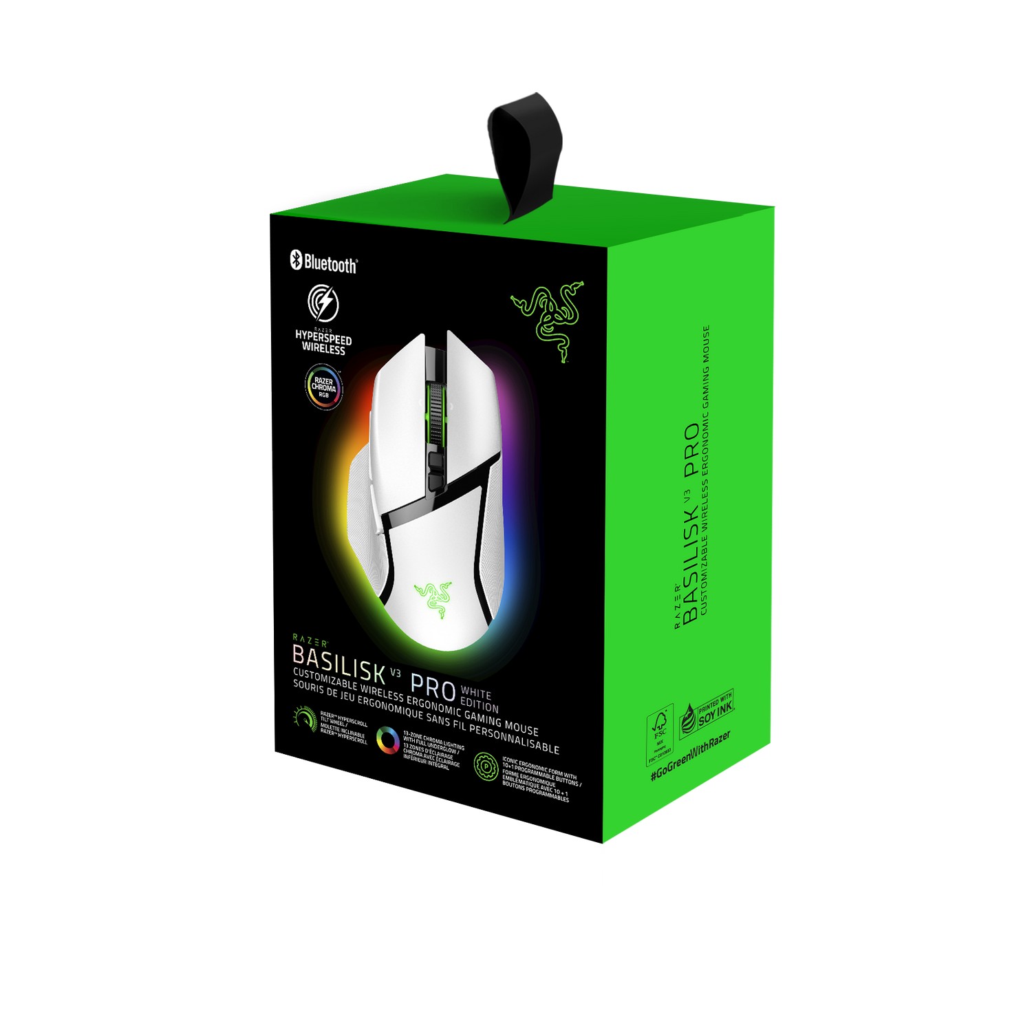 Razer Basilisk V3 Pro Edition Wireless Gaming Mouse - White