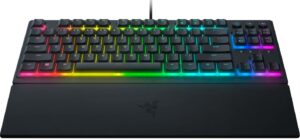 Razer Ornata V3 Tenkeyless Chroma RGB Low Profile Mecha-Membrane Black Wired Gaming Keyboard