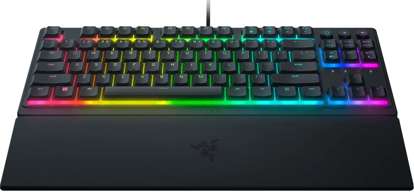 Razer Ornata V3 Tenkeyless Chroma RGB Low Profile Mecha-Membrane Black Wired Gaming Keyboard