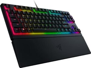 Razer Ornata V3 Tenkeyless Chroma RGB Low Profile Mecha-Membrane Black Wired Gaming Keyboard Razer Ornata V3 Tenkeyless Chroma RGB Low Profile Mecha-Membrane Black Wired Gaming Keyboard