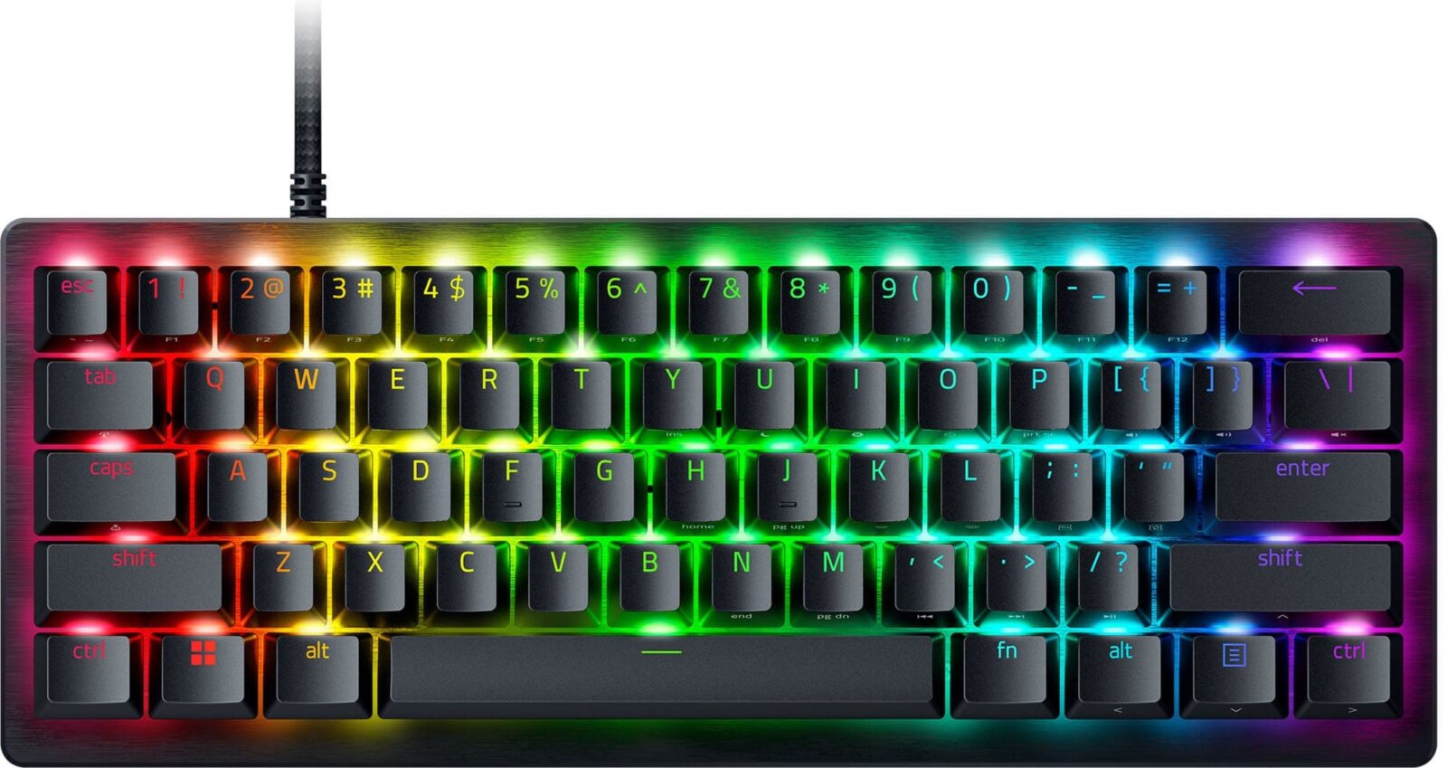 Razer Huntsman V3 Pro Mini 60% Chroma RGB Razer Analog Optical Switch Gen-2 USB Wired Black Mechanical Gaming Keyboard