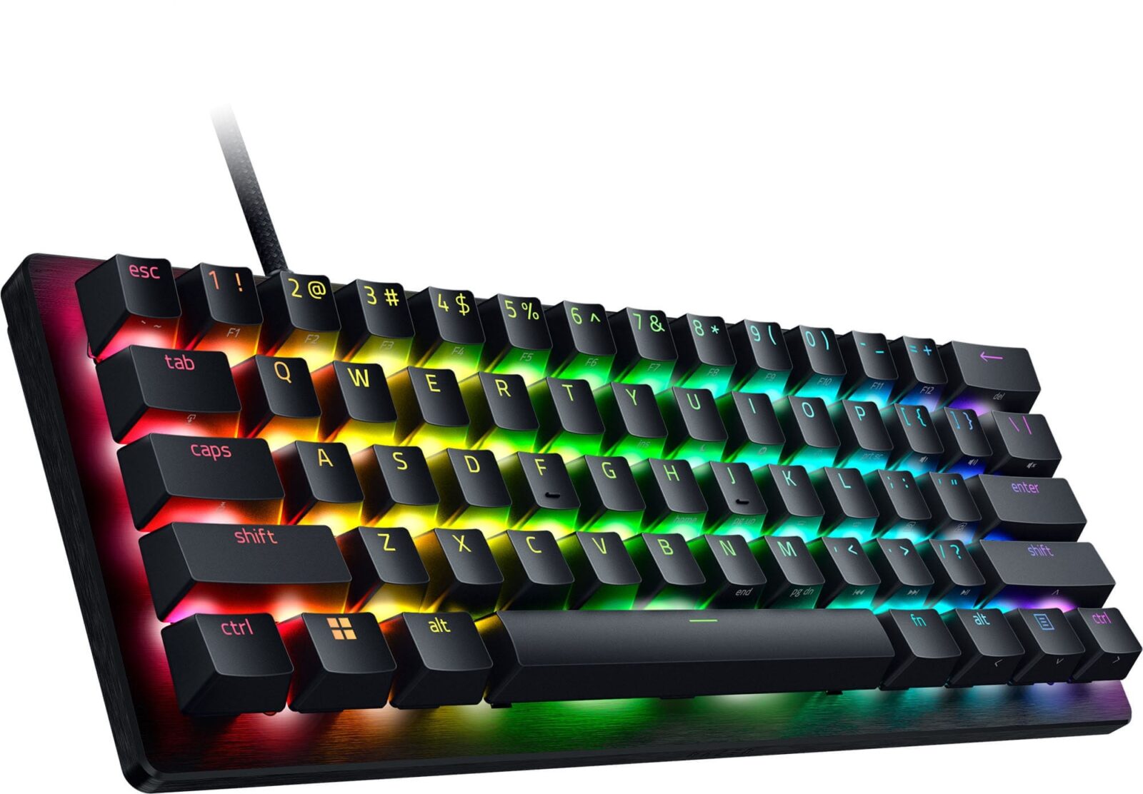 Razer Huntsman V3 Pro Mini 60% Chroma RGB Razer Analog Optical Switch Gen-2 USB Wired Black Mechanical Gaming Keyboard