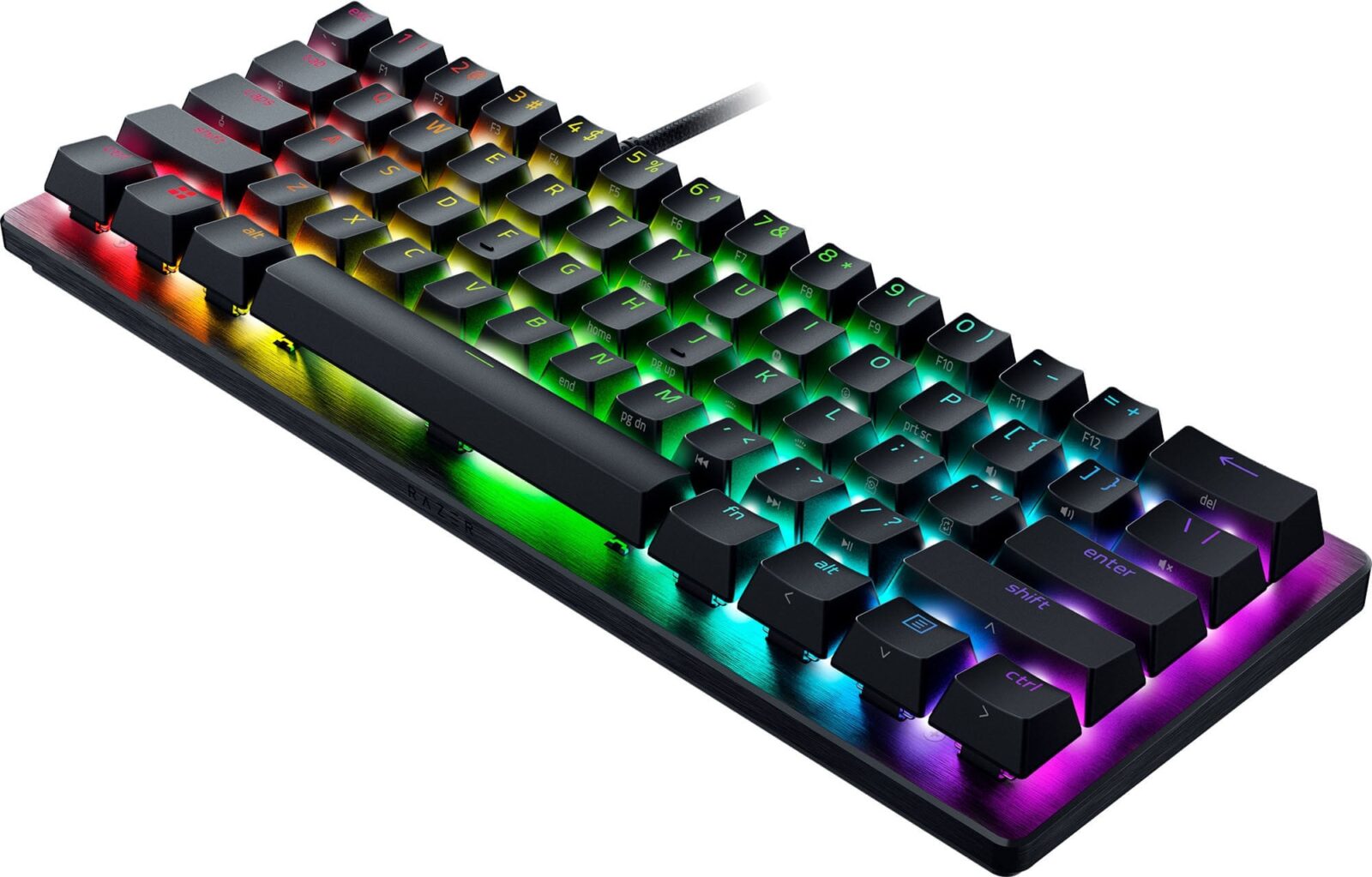 Razer Huntsman V3 Pro Mini 60% Chroma RGB Razer Analog Optical Switch Gen-2 USB Wired Black Mechanical Gaming Keyboard