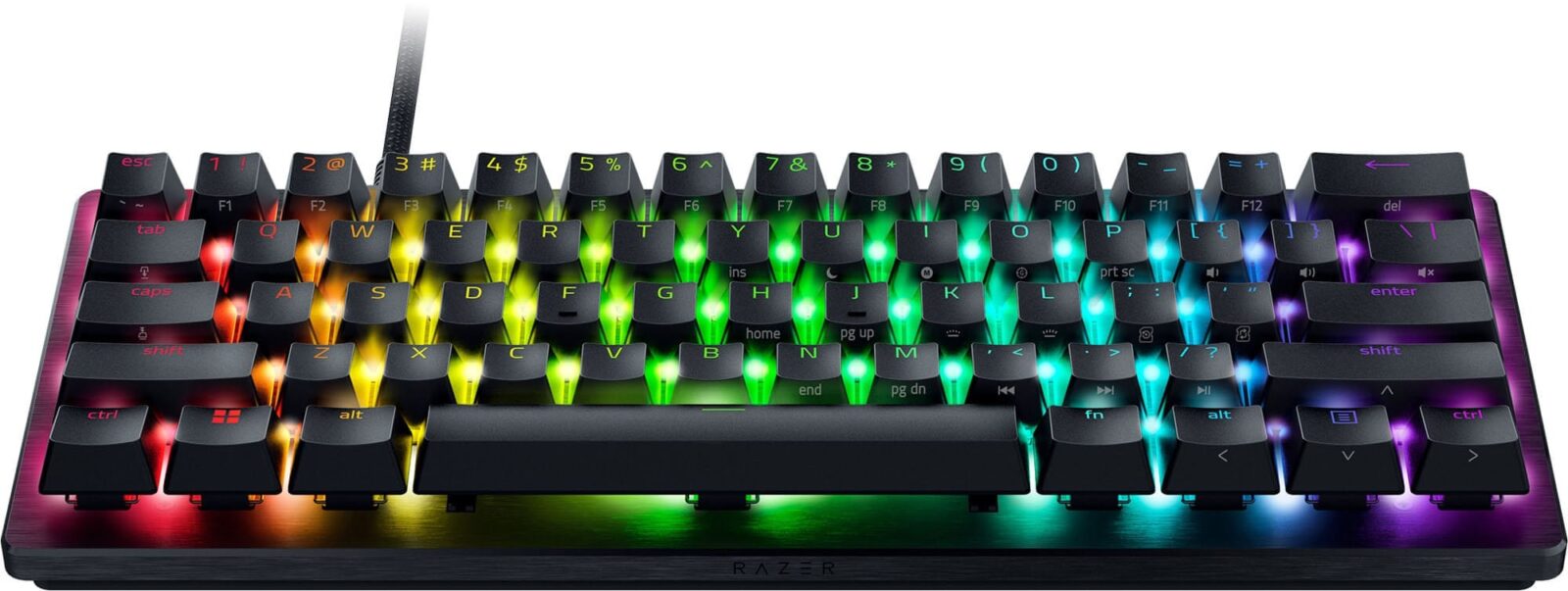 Razer Huntsman V3 Pro Mini 60% Chroma RGB Razer Analog Optical Switch Gen-2 USB Wired Black Mechanical Gaming Keyboard