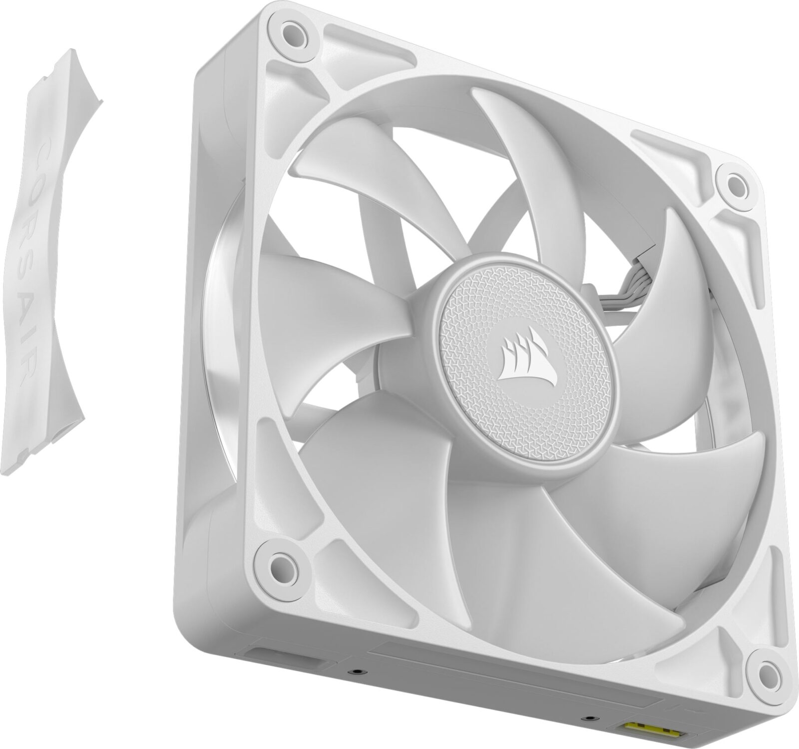 Corsair RX120 RGB iCUE Link 120mm PWM 2100 RPM White Case Fan - Triple Pack & System Hub