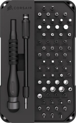 Corsair 65-Piece Precision DIY PC & Electronics Repair Toolkit Corsair 65-Piece Precision DIY PC & Electronics Repair Toolkit