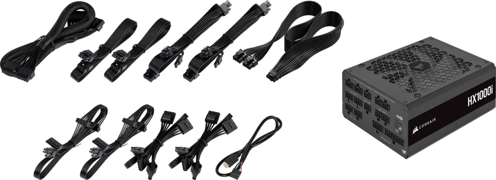 Corsair HX1000i 1000W 80 Plus Platinum Fully Modular Black Desktop Power Supply