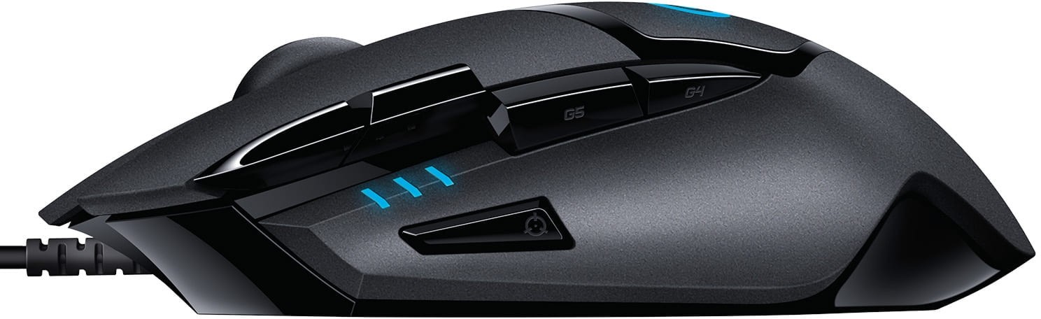 Logitech G402 Hyperion Fury 4k DPI Lightweight Black Wired Gaming Mouse