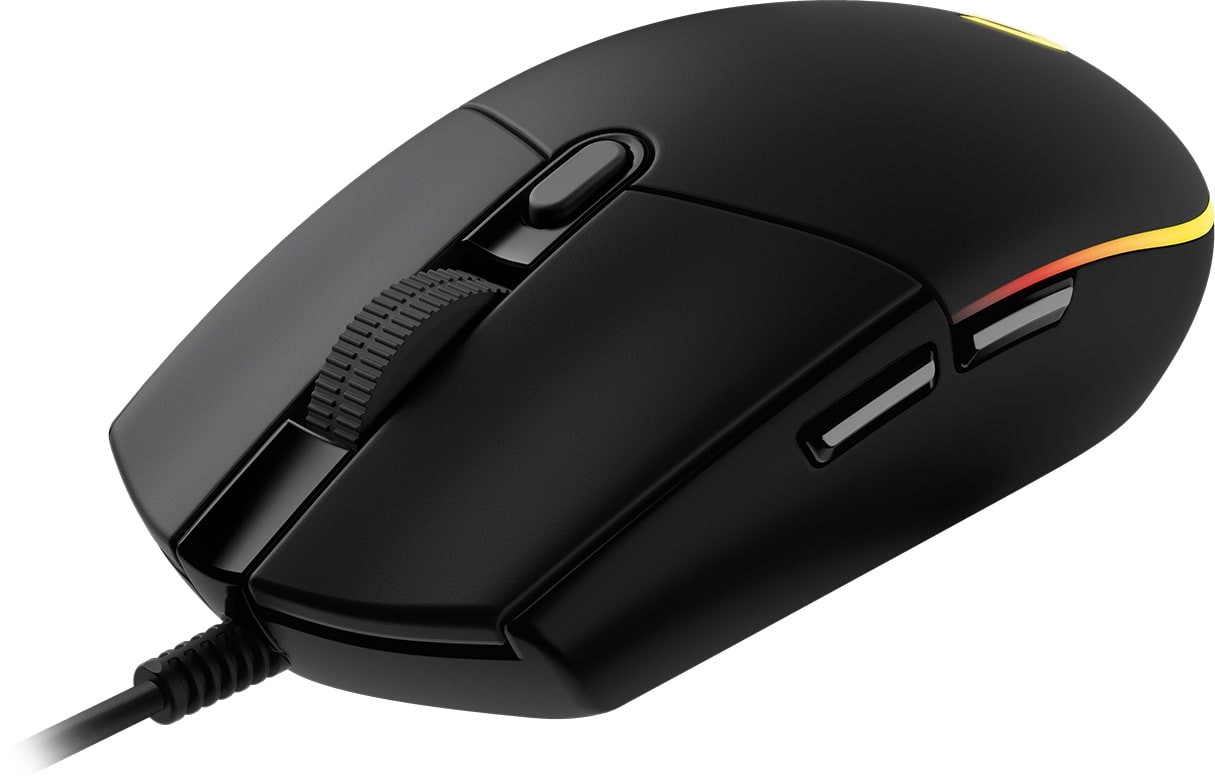 Logitech G102 LIGHTSYNC 8,000 DPI RGB Black Wired Gaming Mouse