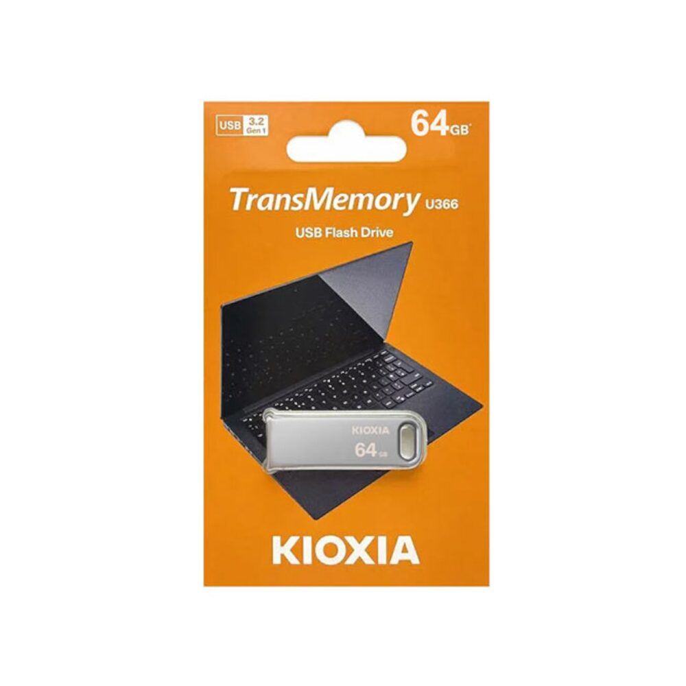 Kioxia TransMemory U366 64GB USB Flash Drive Grey