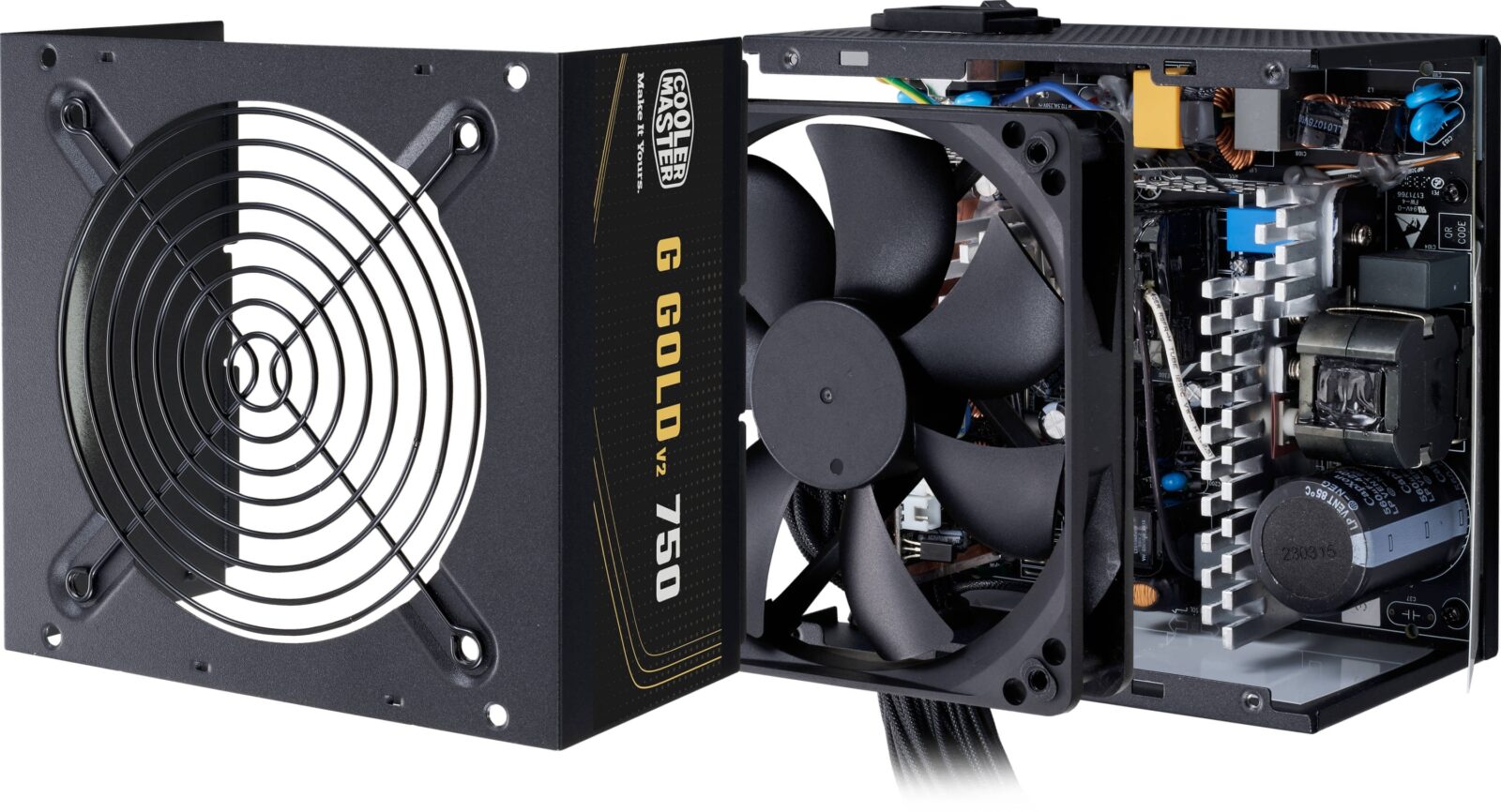 Cooler Master G Gold 750 V2 750W 80 Plus Gold Non-Modular Black Desktop Power Supply