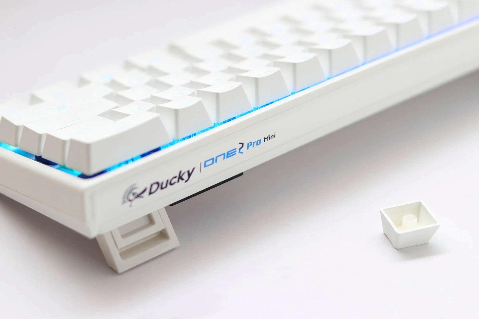 Ducky One 2 Pro Mini 60% Cherry MX Black Linear Mechanical Wired White Gaming Keyboard