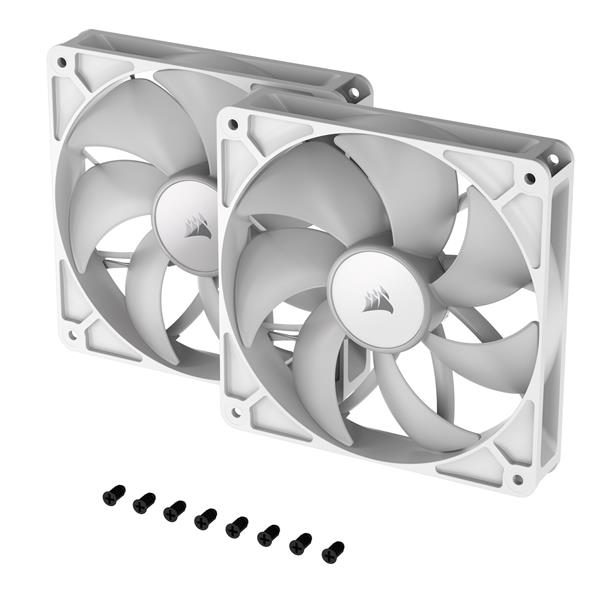 Corsair RS140 140mm ARGB PWM Dual Pack White Case Fans