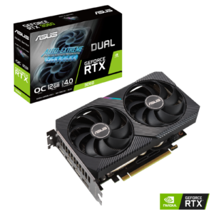 ASUS GeForce RTX 3060 Dual OC V2 LHR Edition 12GB GDDR6 192-bit PCI-E 4.0 Desktop Graphics Card (Lite Hash Rate)