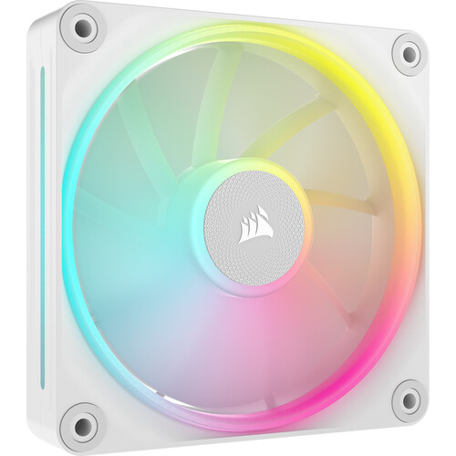 Corsair LX120 RGB iCUE LINK 120mm PWM 2400 RPM White Case Fan - Single Fan Pack & Requires System Hub