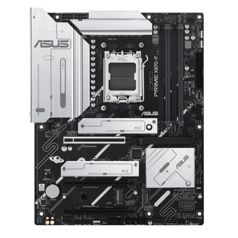 ASUS Prime X870-P AMD X870 Ryzen Socket AM5 ATX Desktop Motherboard