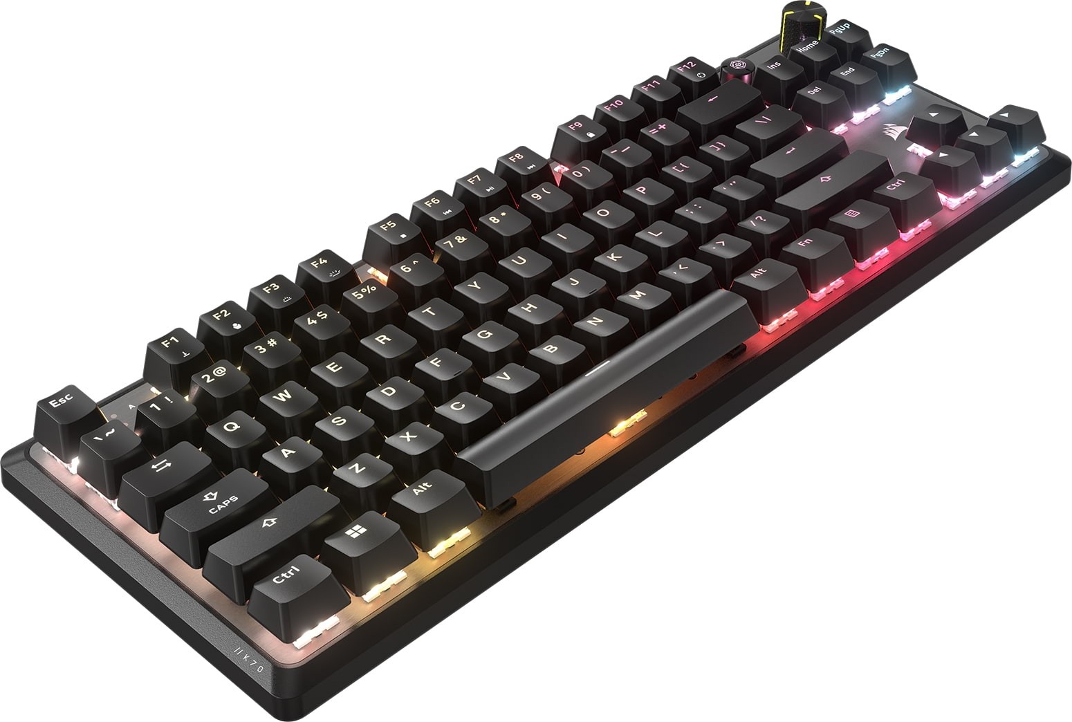 Corsair K70 CORE TKL RGB MLX V2 Red Linear Mechanical Black USB Wired Mechanical Gaming Keyboard