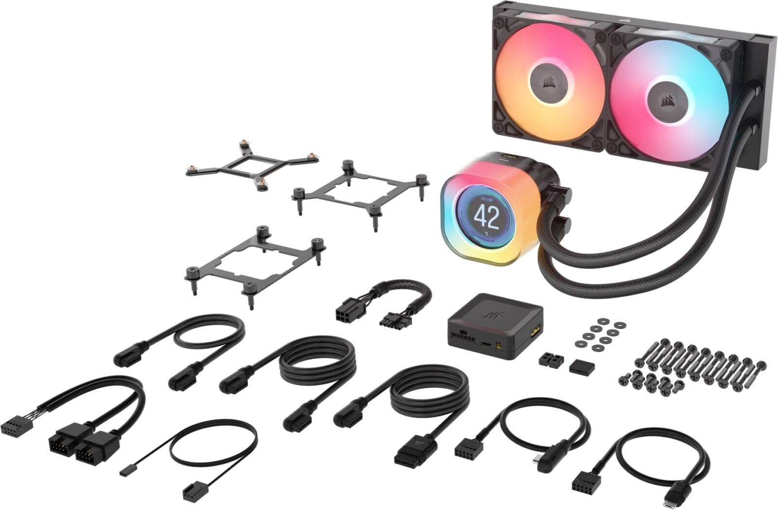 Corsair iCUE LINK TITAN 240 RX LCD 240mm Black Liquid CPU Cooler