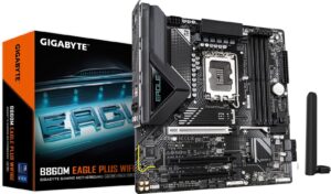 Gigabyte B860M EAGLE PLUS WIFI6E Intel B860 LGA 1851 Arrow Lake Micro-ATX Desktop Motherboard