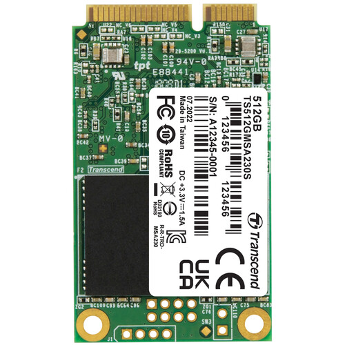 Transcend 230S 512GB mSATA Solid State Drive