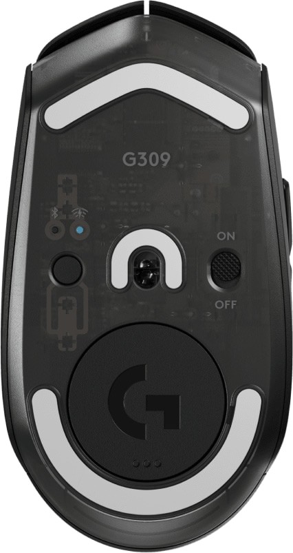 Logitech G309 LIGHTSPEED 25K HERO Optical LIGHTFORCE Opto-Mechanical Black Wireless Gaming Mouse