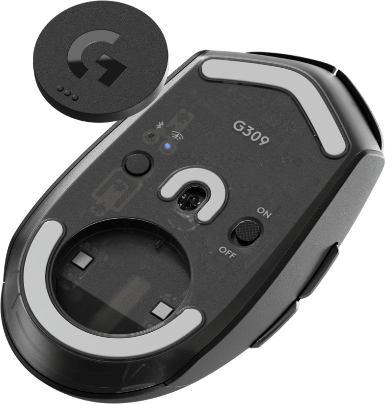 Logitech G309 LIGHTSPEED 25K HERO Optical LIGHTFORCE Opto-Mechanical Black Wireless Gaming Mouse