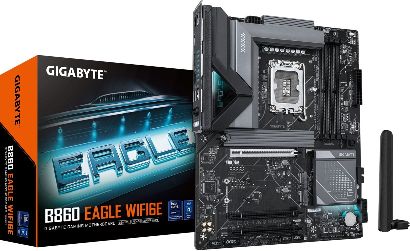Gigabyte B860 EAGLE WIFI6E Intel B860 LGA 1851 Arrow Lake ATX Desktop Motherboard