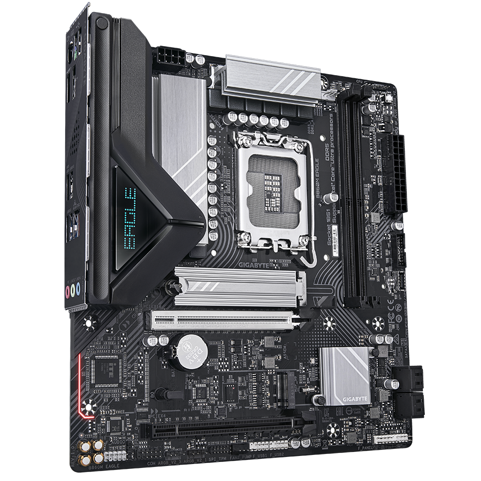 Gigabyte B860M EAGLE PLUS WIFI6E Intel B860 LGA 1851 Arrow Lake Micro-ATX Desktop Motherboard