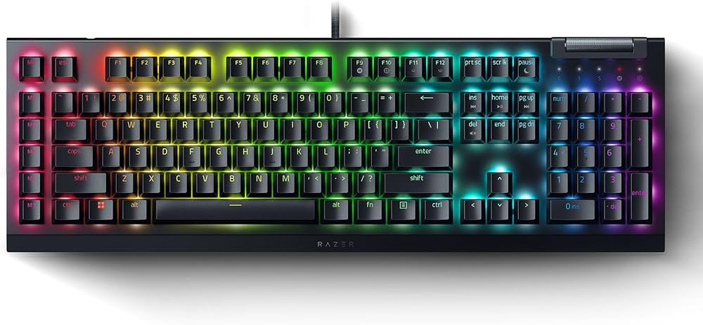 Razer BlackWidow V4 X Wired Gaming Keyboard Black