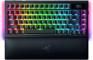 Razer BlackWidow V4 Pro 75% - Wireless Hot-swappable Gaming Mechanical Keyboard Including Wrist Rest - Black