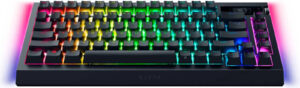 Razer BlackWidow V4 Pro 75% - Wireless Hot-swappable Gaming Mechanical Keyboard Including Wrist Rest - Black