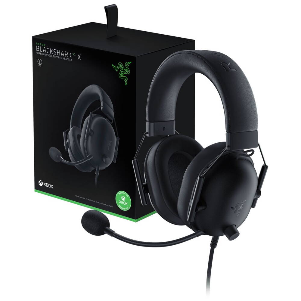 Razer BlackShark V2 X 7.1 Surround Sound (Xbox) - Wired E-Sports Headset