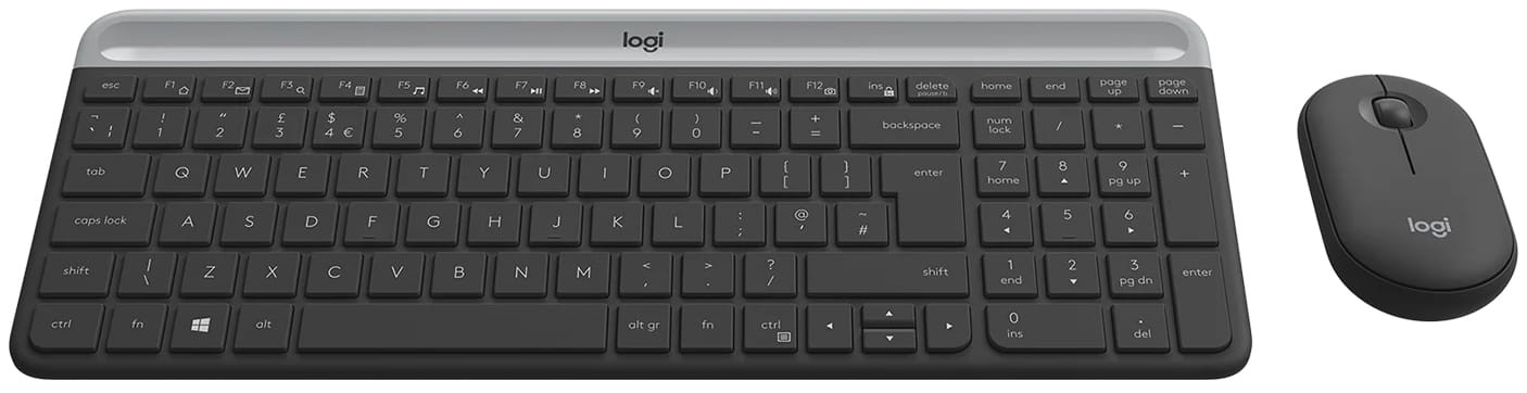 Logitech 920-009204 MK470 Slim Graphite Grey Wireless Keyboard & Mouse Combo