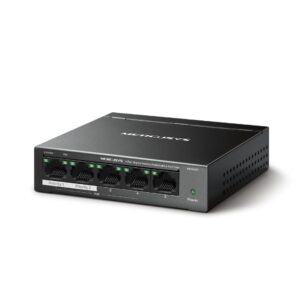 Mercusys MS105GP 5-Port Gigabit Ethernet 4-Port 65W PoE Unmanaged Desktop Switch