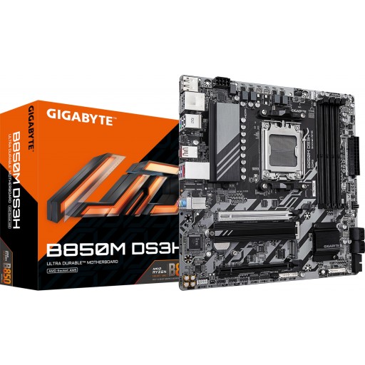 Gigabyte B850M DS3H AMD B850 Ryzen Socket AM5 Micro-ATX Desktop Motherboard