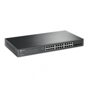 TP-Link JetStream 28-Port Gigabit Smart Switch with 24-Port PoE+ TP-Link JetStream 28-Port Gigabit Smart Switch with 24-Port PoE+