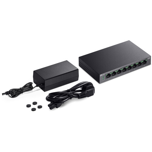 TP-Link LS108GP 8-Port Gigabit Desktop Switch with 8-Port PoE+