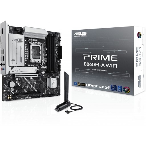 ASUS PRIME B860M-A WIFI Intel B860 LGA 1851 Arrow Lake Micro-ATX Desktop Motherboard