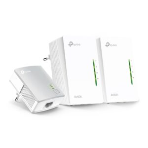 TP-Link TL-WPA4220 TKIT AV600 Powerline Universal Wi-Fi Range Extender, 2 Ethernet Ports, Network Kit