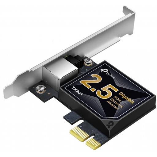 TP-Link TX201 2.5 Gigabit Ethernet RJ-45 PCIe 2.0 x1 Low Profile Network Adapter