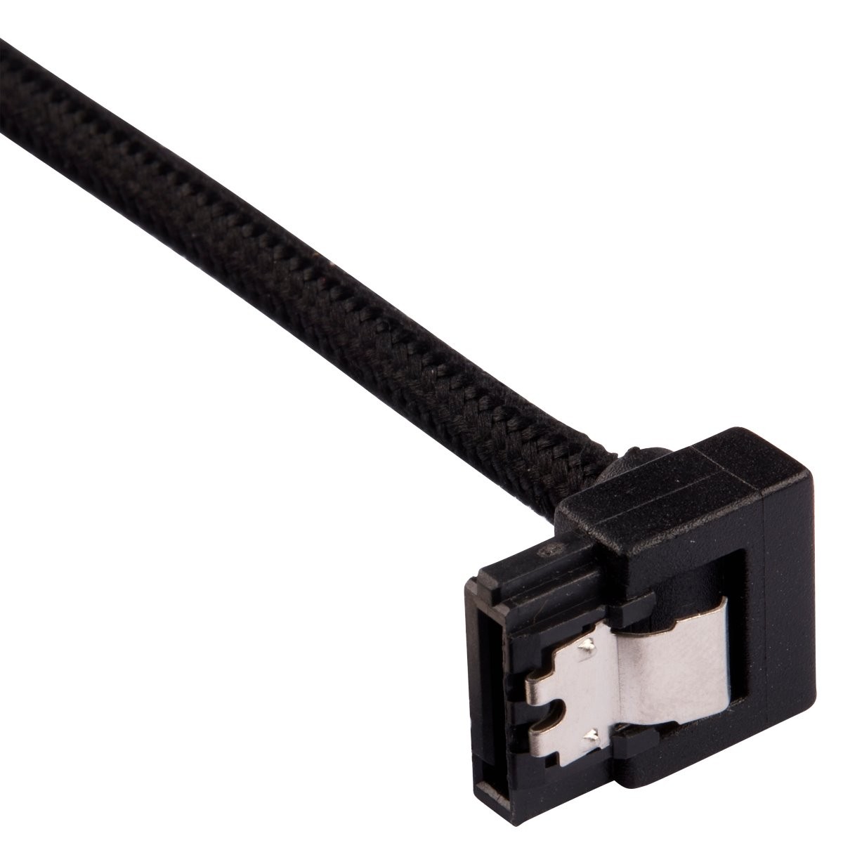 Corsair Premium Sleeved SATA 6Gbps 60cm 90° Connector Black SATA Cable